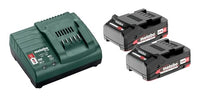 Thumbnail for Metabo Basis-Set 2 x Li-Ion 2,0 Ah – 685161000 – Akkuset für effizientes und schnelles Laden – Inklusive 18-V-Akkus und Ladegerät im Sale