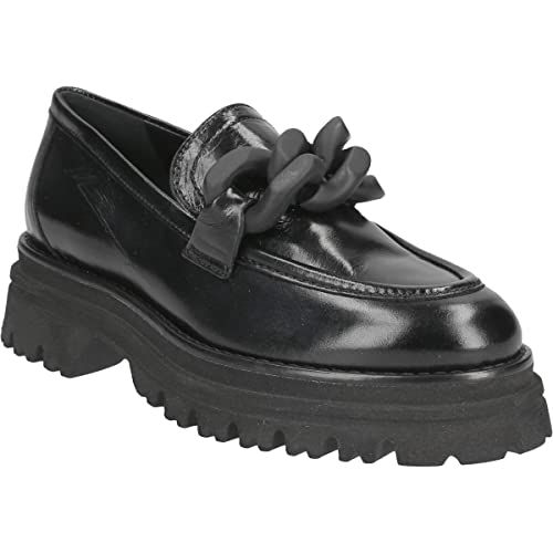 Maripe Slipper & Mokassin JARA, Glattleder, Schwarz, Damen EU 42 im Sale