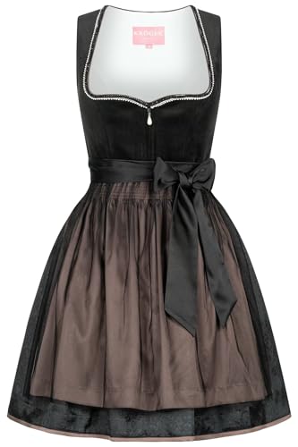 Krüger Dirndl Cannolo Women | Velvet Chiffon | 60cm Length on Sale