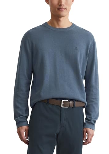 Marc OߴPolo Herren Strickpullover mit Rundhalsausschnitt klassisch, Blau (Moon Stone), im Sale