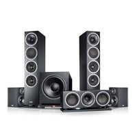 Thumbnail for Teufel Theater 500 Surround 5.1 Heimkino-Set - Kinoatmosphäre Surround Sound System, Mächtiger Subwoofer, Allrounder für Musik, Filmton und Games, Dipol-Rear-Lautsprecher, Bassreflex - schwarz im Sale