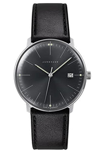 Thumbnail for JUNGHANS max Bill Herren-Armbanduhr Schwarz mit Saphirglas 41/4465.02 im Sale