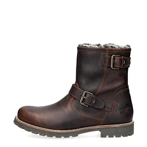 Panama Jack Men's Faust Motorcycle Boot, Castaño, 41 EU on Sale