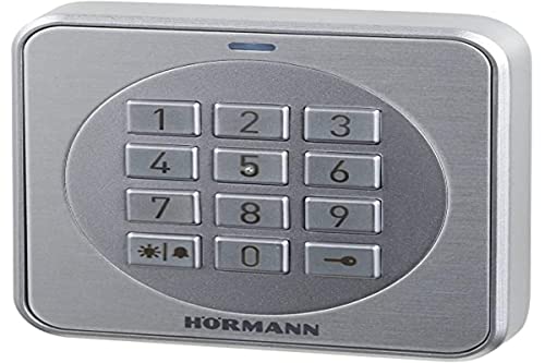 Hörmann 4511633 Code lock/code keypad CTV 3-1 ~ for 3 functions, particularly robust, with metal keypad, operates up to two garage doors or electric door openers ~ Dimensions: 8 x 8 x 1.5 cm