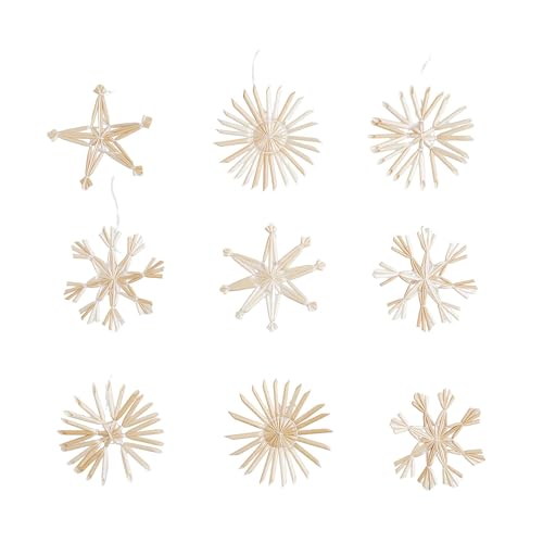 BUTLERS Strohsterne Set STK Ø6cm Anhänger Christbaumschmuck -X-Mas- Stroh-Anhänger für den Weihnachtsbaum | Tannenbaum Deko & Weihnachtsdeko im Sale