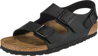 Thumbnail for Birkenstock Unisex Milano Knöchelriemchen, Schwarz Schwarz, 35 im Sale