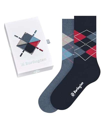 Burlington Women's Socks Basic Gift Box W SO Cotton Patterned 2 Pairs, Multicoloured (Assortment 0070), 36-41 on Sale