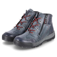 Thumbnail for Krisbut Herren Schnürstiefeletten/Winterboots Blau Glattleder, im Sale