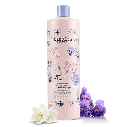 Jean &amp; Len Fiber-friendly Delicates Detergent Wool &amp; Delicates Violet &amp; Jasmine, protects delicate fibers from the deep penetration of new stains, liquid delicates detergent, without microplastics, vegan, 1 on sale