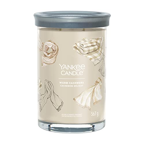 Yankee Candle Signature Scented Candle; Large Tumbler Candle with Long Burn Time "Warm Cashmere"; Soy Wax Blend on Sale