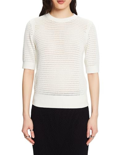 ESPRIT Damen 034ee1i303 Pullover, 110/Off White, Large im Sale