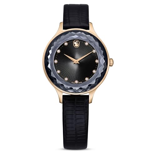 Swarovski Nova Chrono watch, Swiss made, metal bracelet, gold-colored, champagne-gold-plated finish on sale