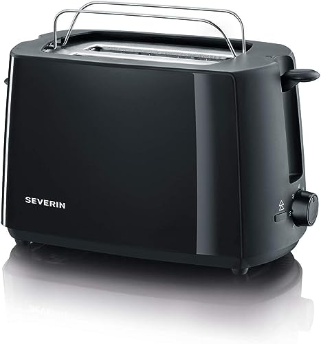 SEVERIN automatic toaster, toaster with bun warmer, high-quality toaster with crumb tray and 700 W power, black, AT 2287 on sale