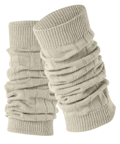Burlington Damen Stulpen Soft Rib W LW Wolle dick einfarbig 1 Paar, Beige (Papyrus 4018), ONESIZE im Sale