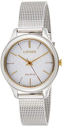 CITIZEN Women's Analog Quartz Watch with Stainless Steel Bracelet EM0503-83 on Sale