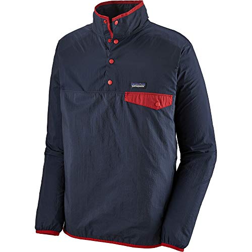Patagonia 24150-SBNE M's Houdini Snap-T P/O Jacket Men's stone blue w/new navy im Sale