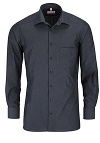 Thumbnail for MARVELIS Comfort Fit Shirt Long Sleeve New Kent Collar Anthracite, Size , 45, on Sale