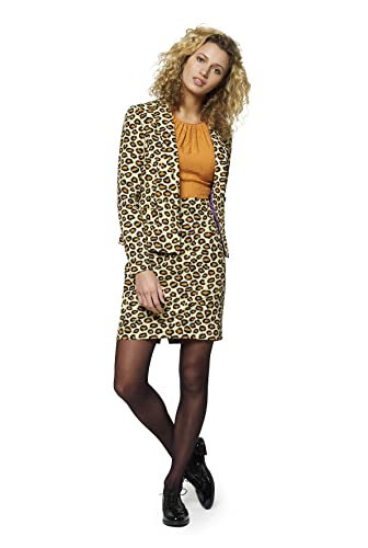 OppoSuits Damen Anzüge mit bunten Prints - Komplettes Set mit Bleistiftrock und Jacke, im Sale