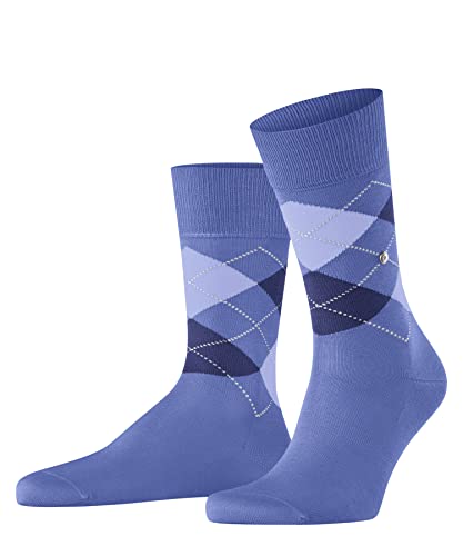 Burlington Herren Socken Manchester SO Baumwolle gemustert 1 Paar, Blau (Turquoise 6550) neu - umweltfreundlich, 40-46 im Sale