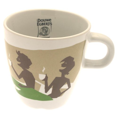 Douwe Egberts Design Tasse Kaffee Becher Kaffeetasse Grün Porzellan 250 ml im Sale