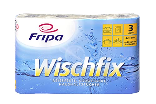 Fripa K chenrolle Wischfix, 3-lagig, hochweiá im Sale