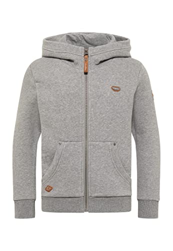 Ragwear Mädchen Sweatjacke Nesie Zip Sweatshirt mit Kapuze und Reißverschluss Übergangsjacke Sweater Jacke aus weicher Bio Baumwolle im Sale