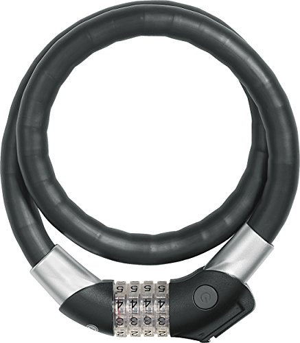 ABUS Steel-O-Flex Raydo Pro 1460/85 KF cable lock - bicycle lock set with KF bracket for the bicycle seat clamp bolt - 20 mm security level 6 - black on sale