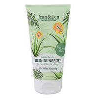 Thumbnail for Jean & Len Refreshing Cleansing Gel Aloe Vera & Cucumber, gently cleanses the skin with mild sugar surfactants, suitable for all skin types, facial wash gel, paraben & silicone-free, vegan, 150 ml