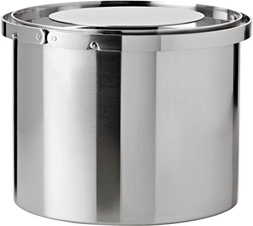 Stelton ice bucket/ice cooler stainless steel, designed by Arne Jacobsen, cylinda line, 2.5l on sale
