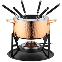 Thumbnail for MÄSER 931931 Fondue Set for 6 people, ideal for meat fondue, 11-piece fondue set in copper including fondue forks and fondue burner, in a pretty gift box, stainless steel, 2 liters on sale
