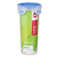 Thumbnail for Emsa 508554 Clip & Close Trinkbecher| 0,5 Liter | Rund | mit Deckel | Besondere Frische-Dichtung | Transparent/Blau im Sale