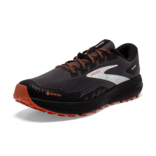 BROOKS Men's Divide 4 GTX Sneaker, Black/Firecracker/Blue, EU on sale