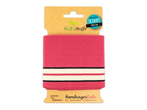 Albstoffe Cuff Me Skinny Bündchen Azalea-schwarz-weiß im Sale