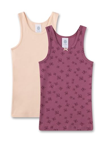Sanetta Mädchen-Unterhemden (Doppelpack) Lila | Hochwertiges und nachhaltiges Unterhemd für Mädchen aus Bio-Baumwolle. Inhalt: 2er Set Unterwäsche für Mädchen 092 im Sale