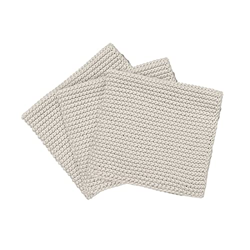 Blomus Spültücher 3er Set Wipe Perla, Küchenhandtuch, Abtrockentuch, Baumwolle, Moonbeam, 25 x 25 cm, 64233 im Sale