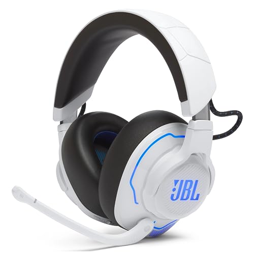 JBL Quantum 910P Over-Ear Gaming Headphones – For PlayStation and other consoles – With head-tracking function, ANC and 39 hours of battery life – White on sale