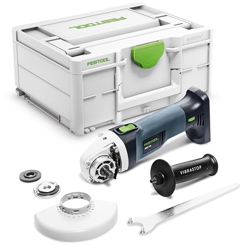 Festool Akku-Winkelschleifer AGC 18-125 EB-Basic (mit Schutzhaube, Zusatzhandgriff, Schnellspannmutter, Flansch, Stirnlochschlüssel), im Systainer im Sale