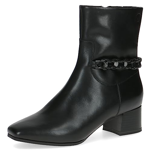 CAPRICE Women's Memotion Heeled Ankle Boots in Leather Elegant Width G, Brown (Taupe Nappa), EU on Sale