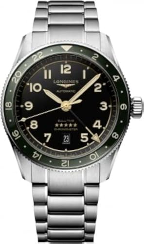 Longines Spirit men's automatic watch with grey dial and stainless steel on sale