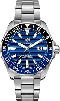 Thumbnail for TAG Heuer orologio Aquaracer GMT 43mm Calibre 7 blu automatico acciaio WAY201T.BA0927 im Sale
