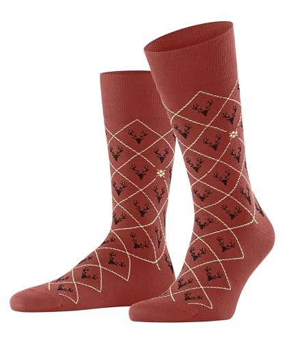 Burlington Herren Socken St. Hubert So Baumwolle gemustert 1 Paar, Braun Verbania 5824, 40-46 im Sale