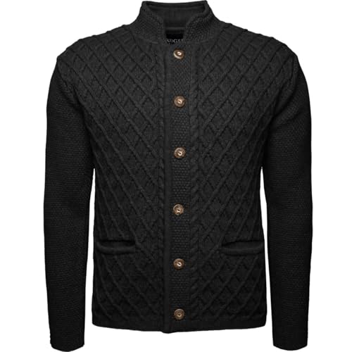 Krüger men's traditional cardigan, model: Dario, long sleeves, item no. 971165-0-0004, 3XL, on sale