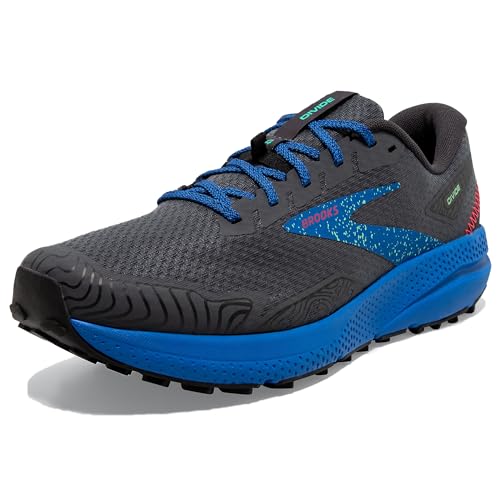 BROOKS men's Divide 4 sneakers, Ebony/Black/Victoria Blue, 45 EU on sale