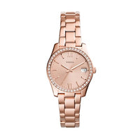 Thumbnail for Fossil Damenuhr Scarlette Mini, Quarzwerk, 32mm Rose Gold Edelstahlgehäuse mit Edelstahlarmband, ES4318 im Sale