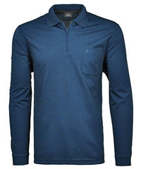 Thumbnail for RAGMAN Men's Softknit Polo Fineliner with Zip L, Dark Blue-793 on Sale