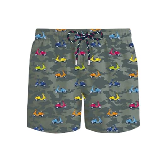 NALINI 03128210100C000.10 Art.N2 10 60 Men's Swimming Boxers MILITARY on Sale
