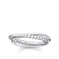 Thumbnail for THOMAS SABO Ring doppel Kugeln silber 925 Sterling Silber TR2321-001-21-48 im Sale