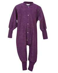 Thumbnail for Cosilana, one-piece footless pajamas, 100% wool (98, red) on sale