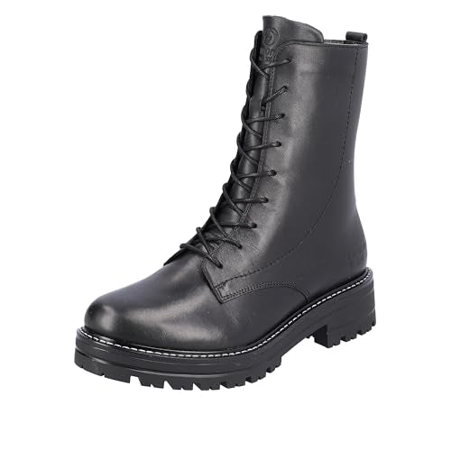 Remonte Damen D2278 Springerstiefel, schwarz/schwarz / 01, 43 EU im Sale