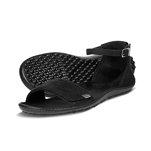 leguano Jara Damen Sandale, schwarz, Gr. 44 im Sale